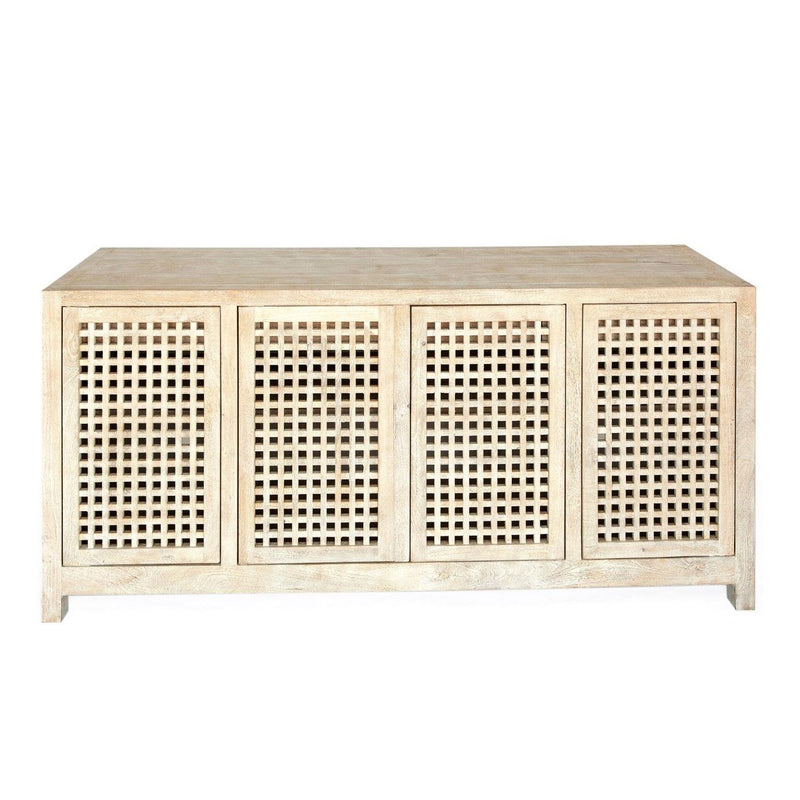 Studio A Driftwood Lattice Credenza