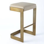 Global Views Regan Leather Bar Stool