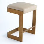 Global Views Regan Leather Bar Stool