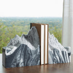 Global Views Pair Mountain Summit Bookend Set of 2