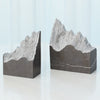 Global Views Pair Mountain Summit Bookend Set of 2