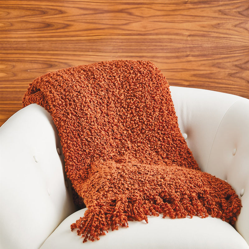 Global Views Textured Boucle Throw Blanket