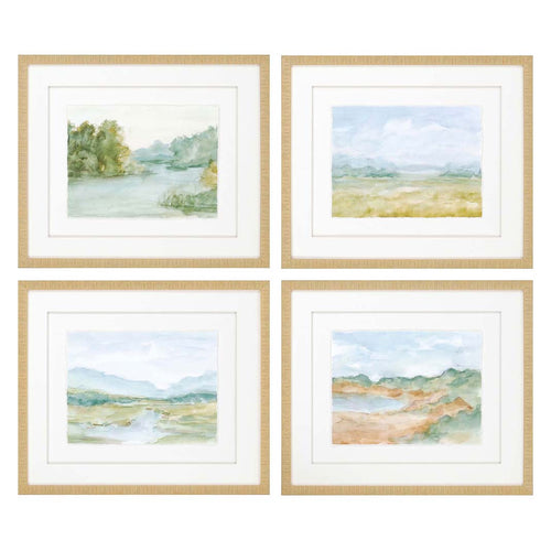 Harper Watercolour Framed Art Set of 4