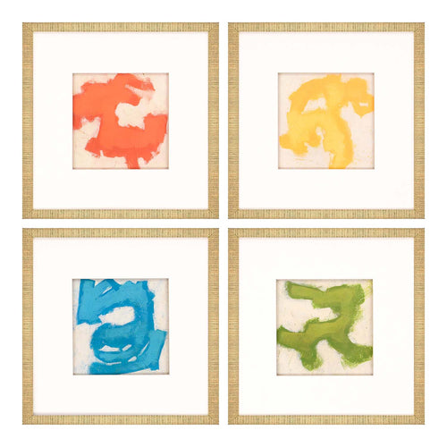 Vess Gestural I Framed Art Set of 4