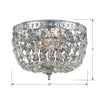 Crystorama Crystal 710 2-Light Flush Ceiling Mount