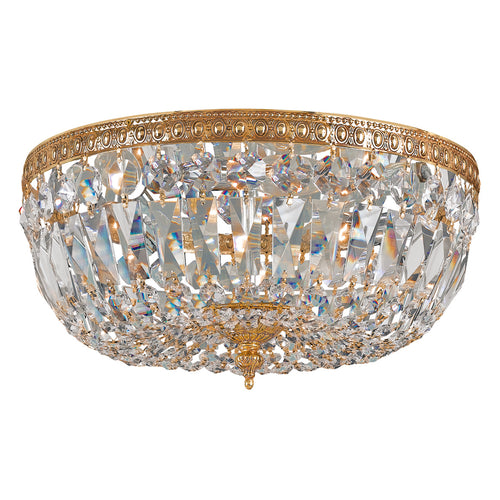 Crystorama Crystal 714 3-Light Flush Ceiling Mount