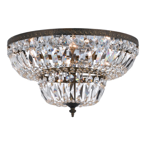 Crystorama Crystal 718 4-Light Flush Ceiling Mount