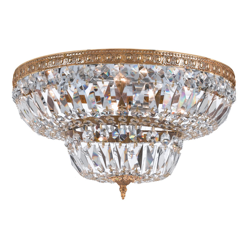 Crystorama Crystal 718 4-Light Flush Ceiling Mount