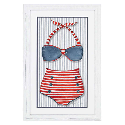 Roberts Vintage Swimsuit 1 Framed Art