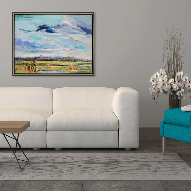 Hallock Marsh Skies Canvas Art