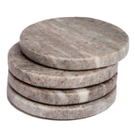 Zion Marble Round Coaster Set of 8