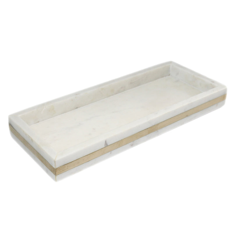 Roger Gold Stripe Marble Tray