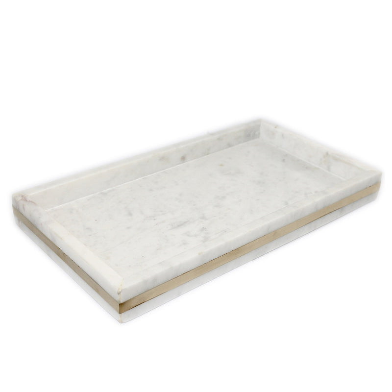 Roger Gold Stripe Marble Tray