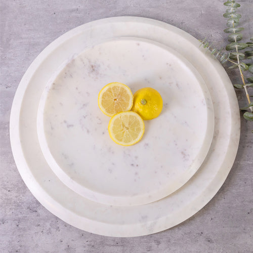 Beso Round Marble Tray