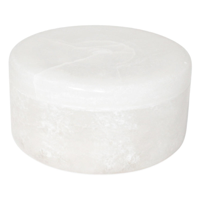 Crowell Alabaster Round Box