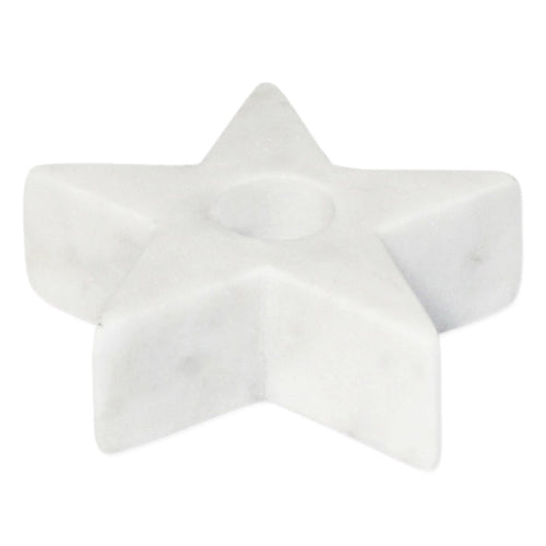 Star Marble Taper Candleholder