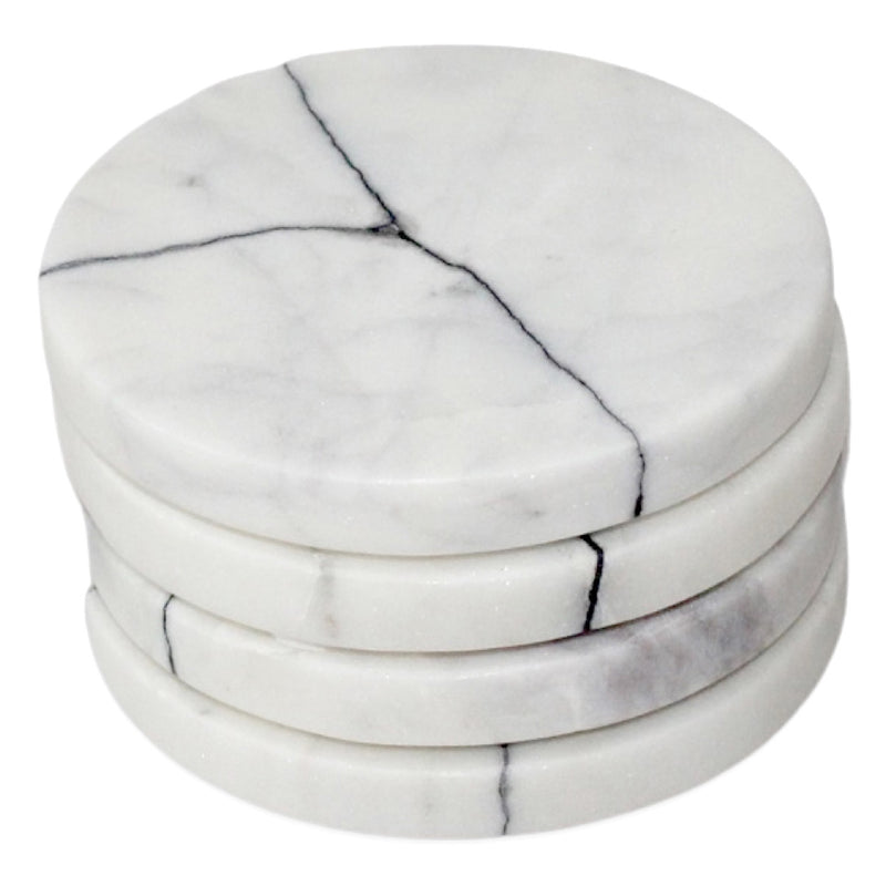 Carlton Round Marble Coaster Set of 4