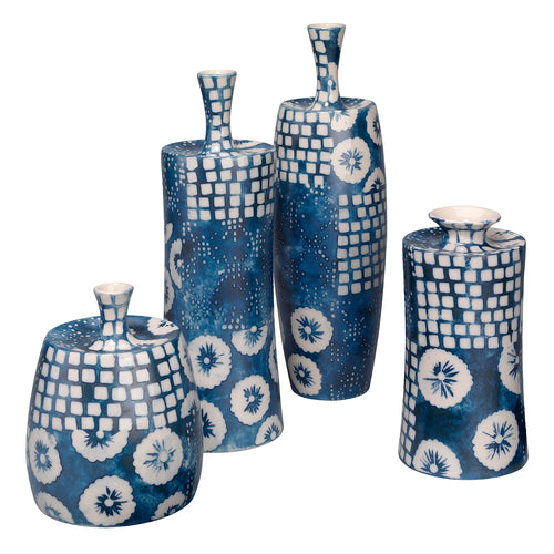 Jamie Young Block Print Vase Set of 4