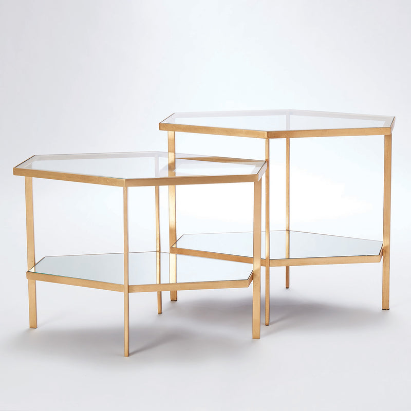 Global Views Hexagon Side Table