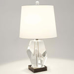 Global Views Facet Block Single Table Lamp