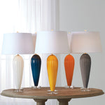 Global Views Teardrop Glass Table Lamp