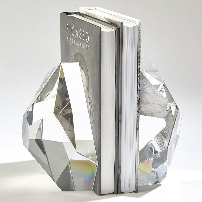 Global Views Crystal Bookend Set of 2