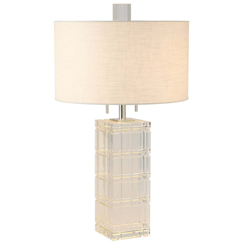 Global Views Crystal Plaid Table Lamp