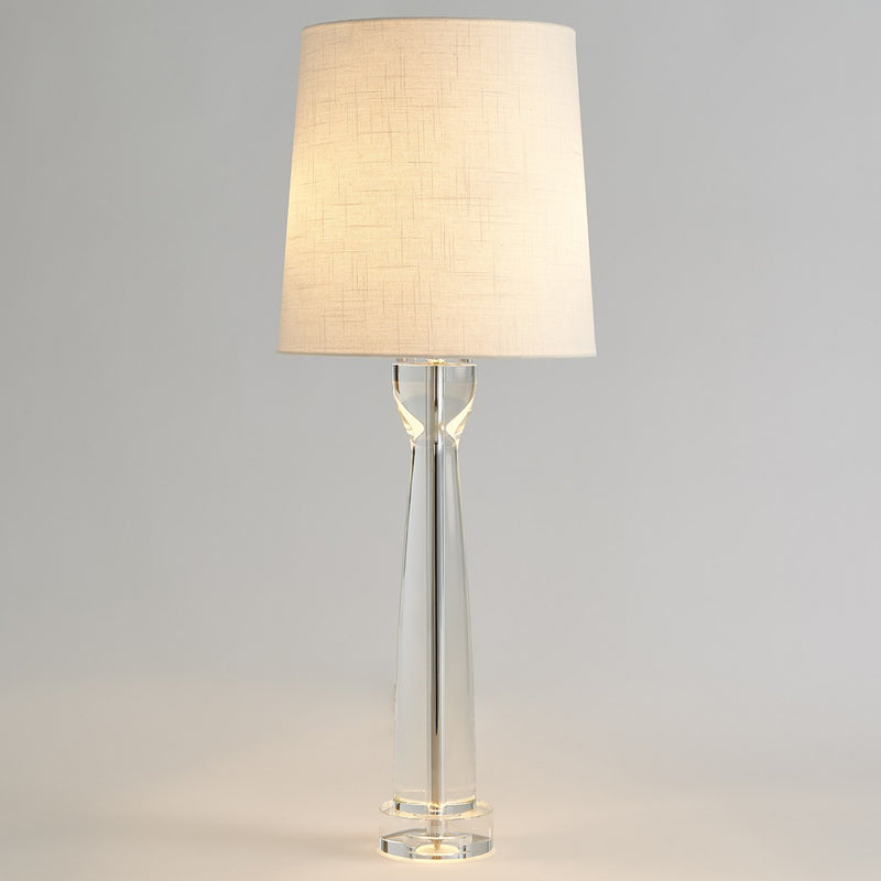 Global Views Modern Crystal Column Table Lamp