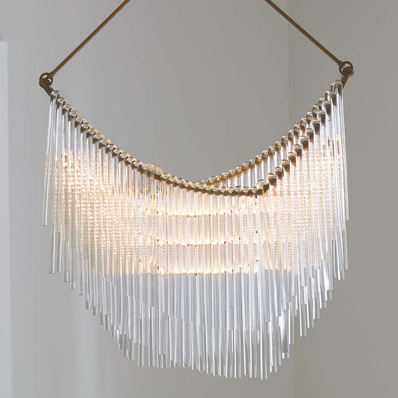 Global Views Draped Glass Chandelier