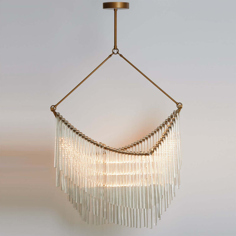 Global Views Draped Glass Chandelier