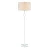 Currey & Co Germaine White Floor Lamp