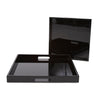 Lacquer Square Wood Tray Set of 2