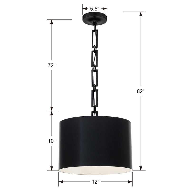 Brian Patrick Flynn For Crystorama Alston 1-Light Chandelier