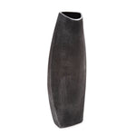 Textured Black Free Formed Tall Vase