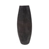 Textured Black Free Formed Tall Vase