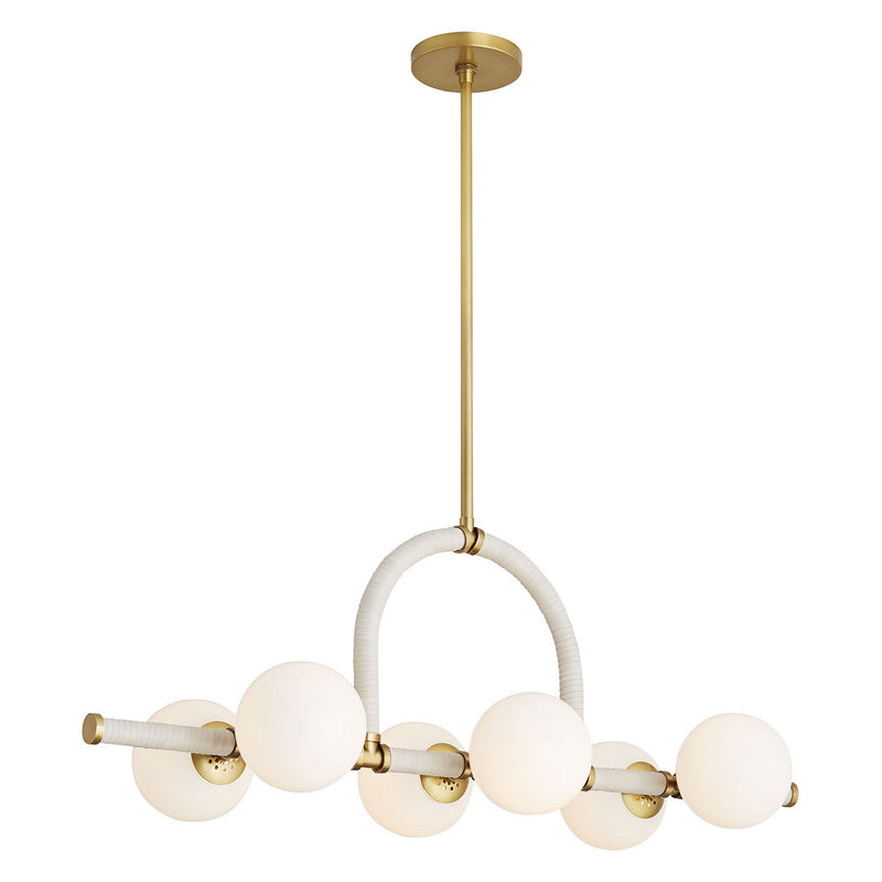 Arteriors Harrison Cream Linear Chandelier