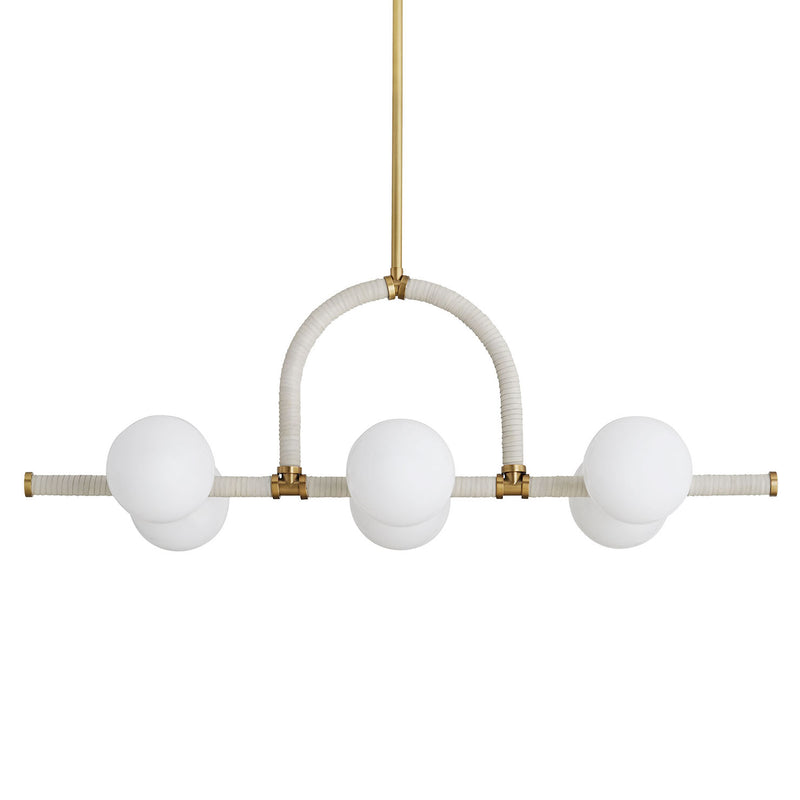 Arteriors Harrison Cream Linear Chandelier