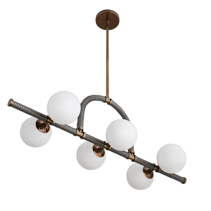 Arteriors Harrison Graphite Linear Chandelier