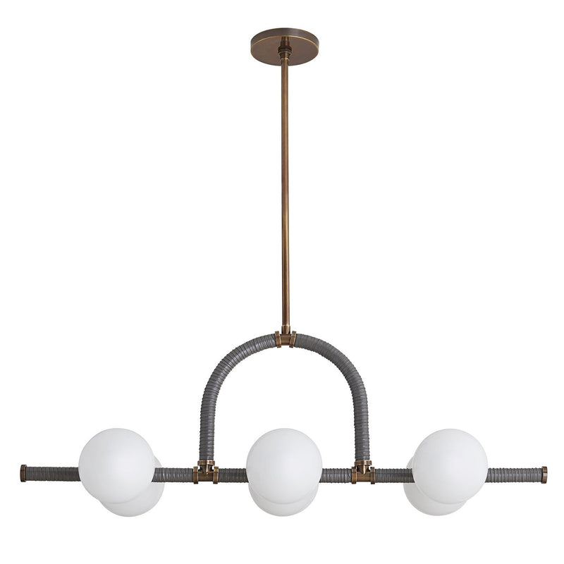 Arteriors Harrison Graphite Linear Chandelier