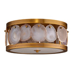 Jamie Young Small Upsala Agate Flush Mount Ceiling Light