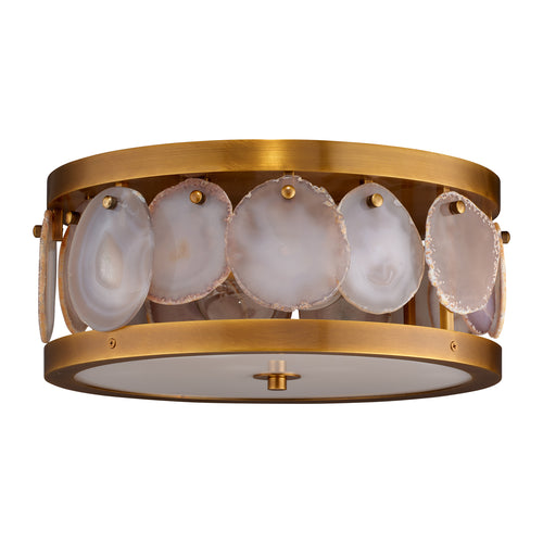 Jamie Young Small Upsala Agate Flush Mount Ceiling Light