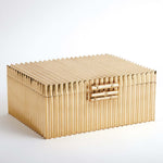 Global Views Corrugated Bamboo Box