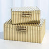 Global Views Corrugated Bamboo Box