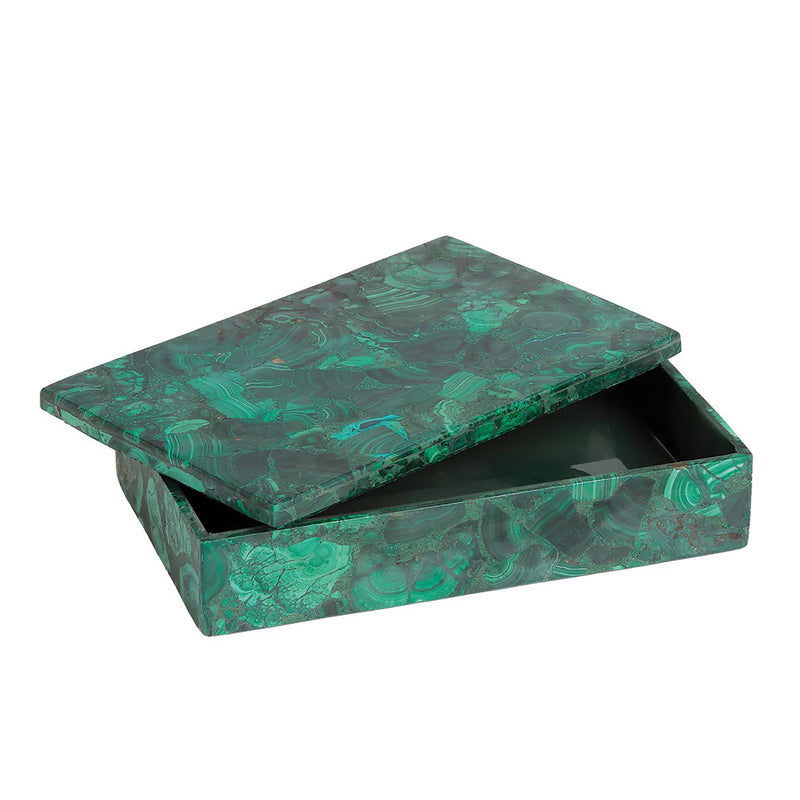 Global Views Malachite Stone Box