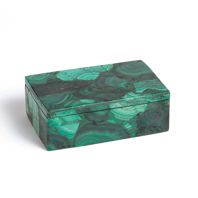 Global Views Malachite Stone Box