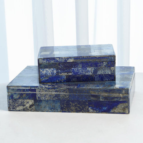 Global Views Lapis Stone Box