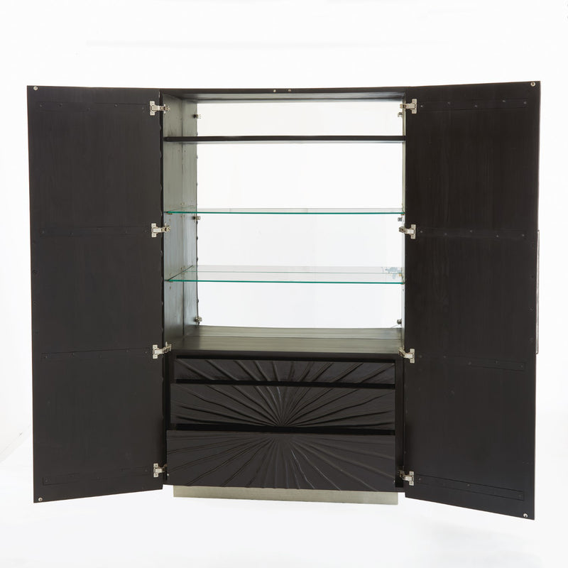 Global Views Pleated Tall Cabinet