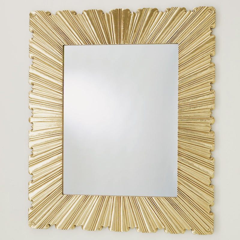 Global Views Linen Fold Wall Mirror