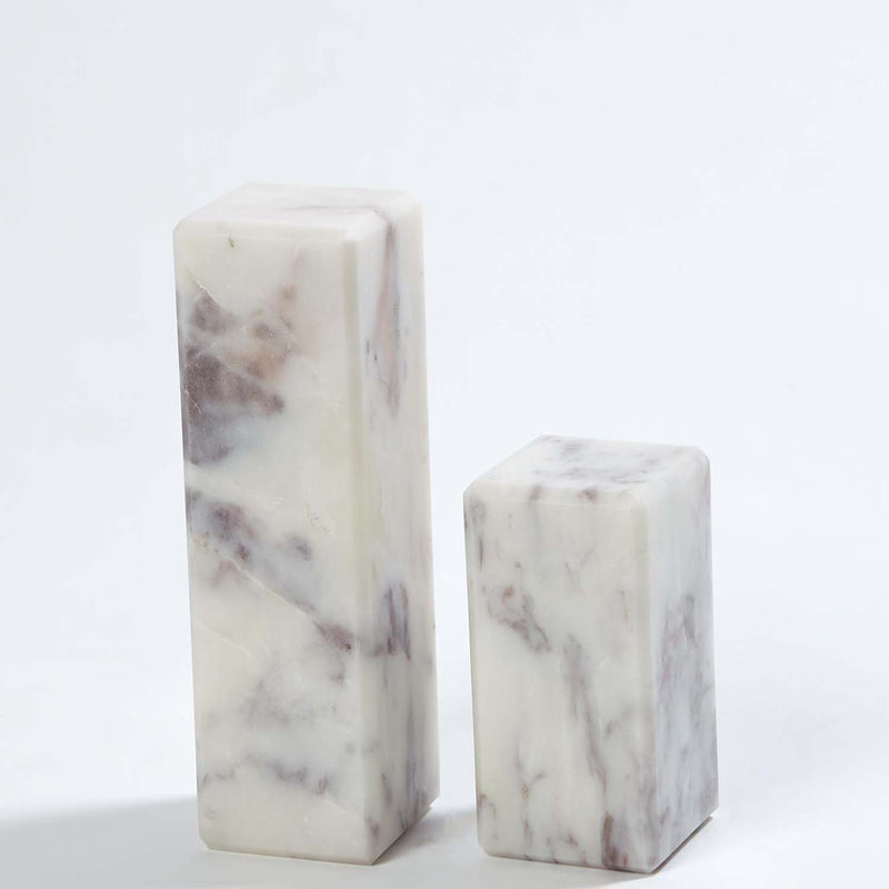 Global Views Marble Mini Small Pedestal