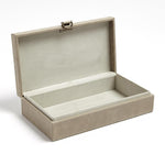 Global Views Marble Leather D Ring Box